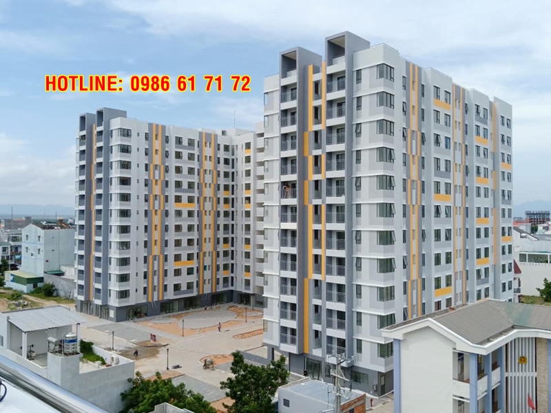 Toàn cảnh tòa nhà căn hộ chung cư Phú Thịnh Plaza cho thuê đã hoàn thiện