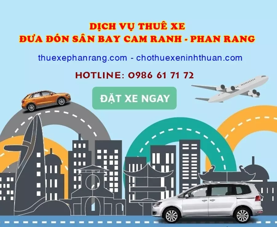 Di chuyển từ sân bay Cam Ranh về Phan Rang Ninh Thuận
