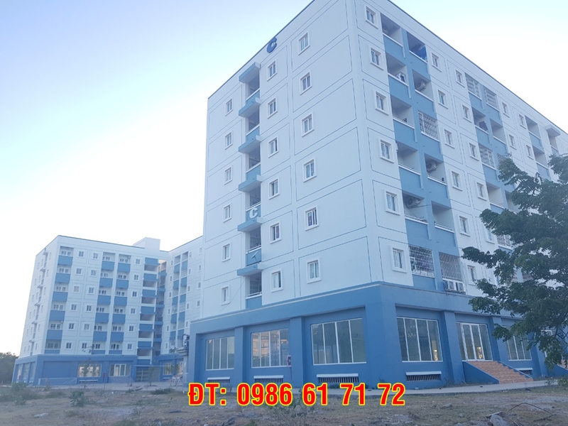 Toàn cảnh tổng quan bên ngoài của căn hộ chung cư D7 - D10 gần biển Bình Sơn