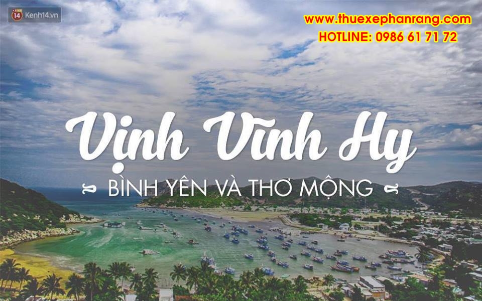 Thuê xe du lịch tham quan Vịnh Vĩnh Hy tại Ninh Thuận